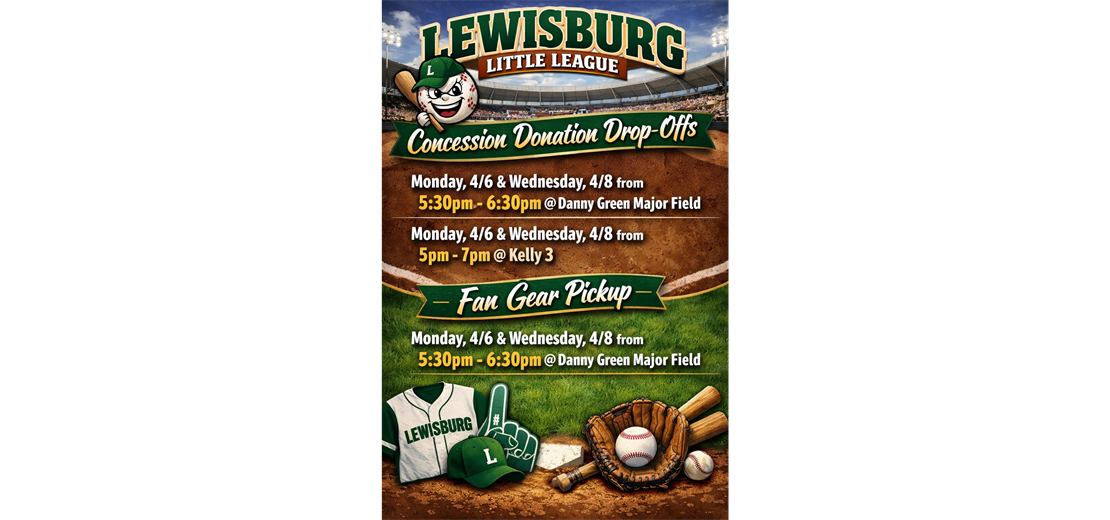 Fan Gear Pickup & Concession Donation Drop Off